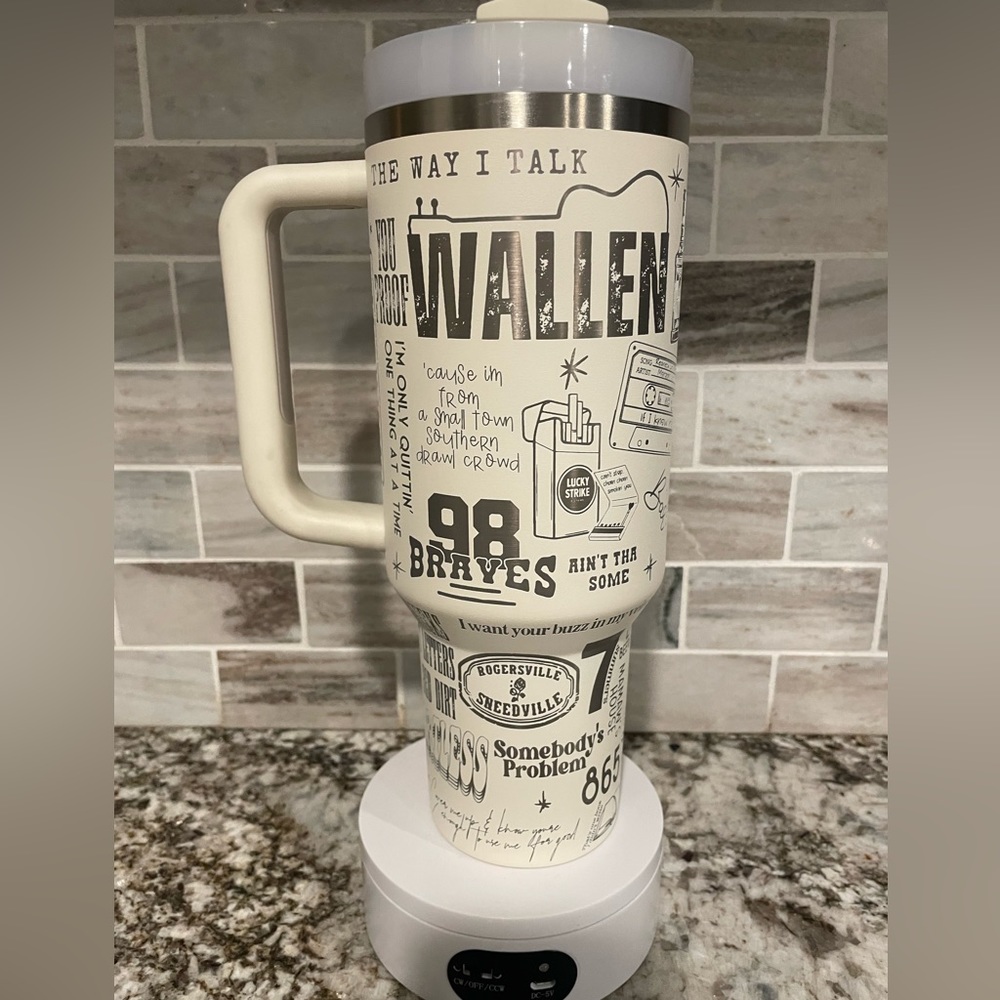 Morgan wallen laser engraved Stanley tumbler pick size color Valentines Day Gift - Picture 3 of 10
